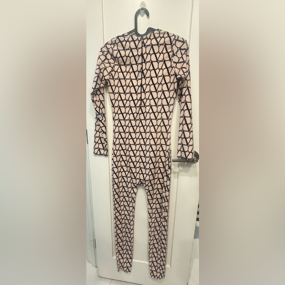 Pink and Black Geometric Jumpsuit **DUP**